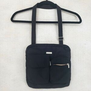 Baggalini Everywhere Slim Black Crossbody Bag Nylon adjustable strap